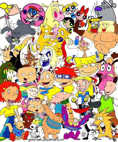 cartoon. character. comic. female 90s nickelodeon cartoon characters