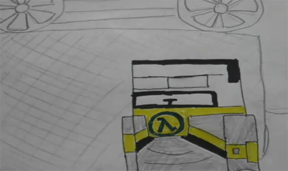 Papercraft Half-Life-2 video