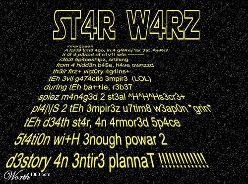 star wars credits l33t speak