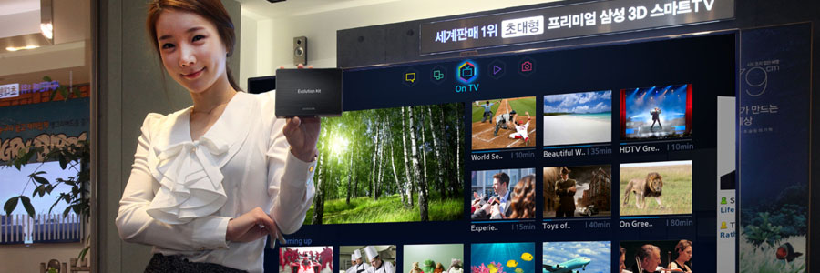 Samsung reveals the Evolution Kit: Get the latest Smart TV features without having to upgrade your flat screen! Samsung reveals the Evolution Kit: Get the latest Smart TV features without having to upgrade your flat screen!