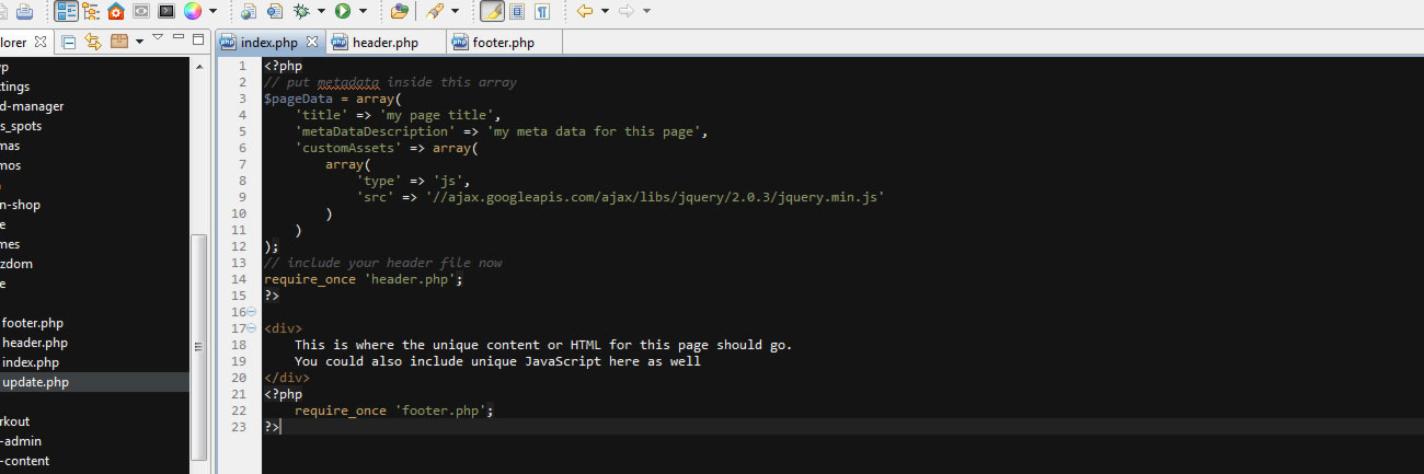 HOW TO: Increase productivity with some simple scripts using PHP include, require, include_once, and require_once HOW TO: Increase productivity with some simple scripts using PHP include, require, include_once, and require_once
