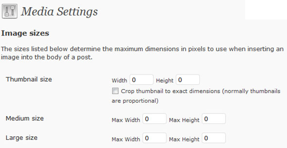 wordpress automatic image resizing