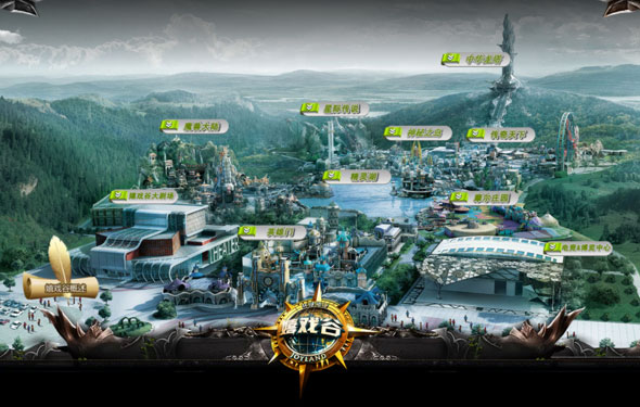 warcraft and starcraft theme park