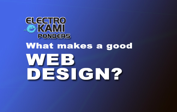 what makes a good web design