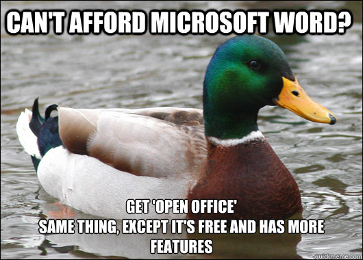 actual advice mallard ms word