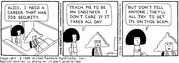 dilbert Job Security Engineer